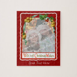 Puzzle Navidades de Jingle Bells desean marco de foto adi