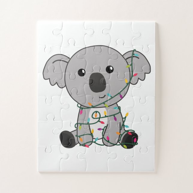 Puzzle Navidades de Koala Nieve Animales De Invierno Koal (Vertical)