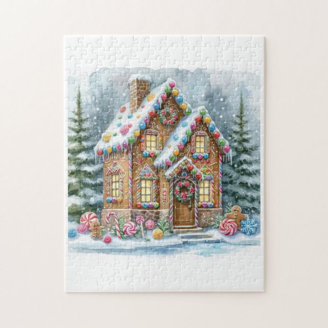 PUZZLE NAVIDADES DE LA CASA DE GINGERBREAD DE BABBA YAGA (Vertical)