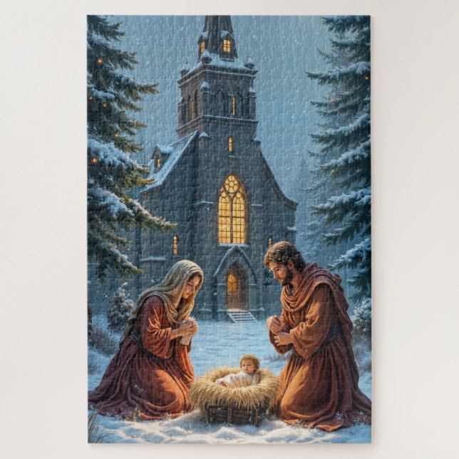 Puzzle Navidades de la escena de la natividad (Vertical)