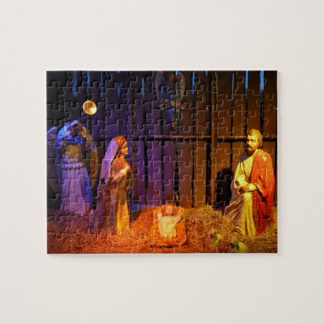 Puzzle Navidades de la escena de la natividad se exhiben  (Horizontal)