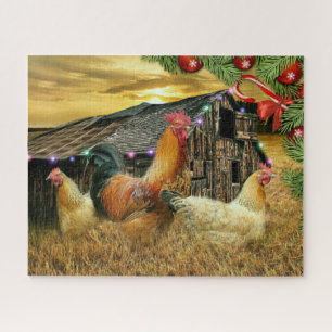 Puzzle Navidades De La Gallina De Pollos
