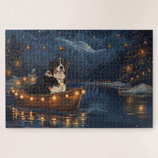 Puzzle Navidades de la Gran Montaña Suiza disfrutan de un (Horizontal)