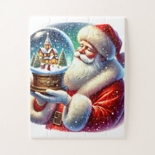 Puzzle Navidades de la nieve de Santa Holiday