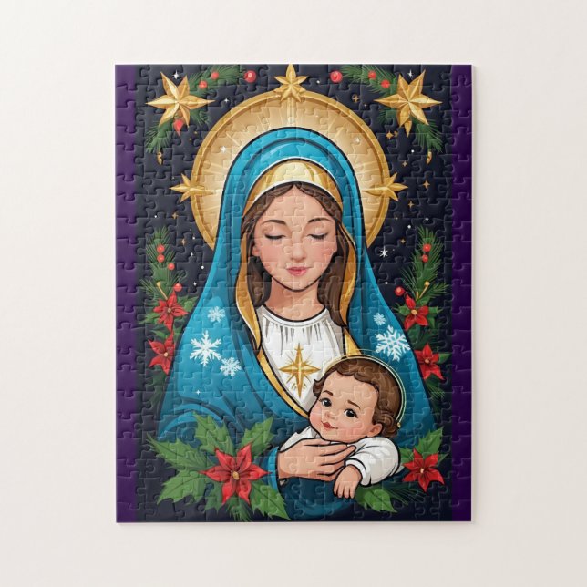 Puzzle Navidades de la Virgen María Católica (Vertical)
