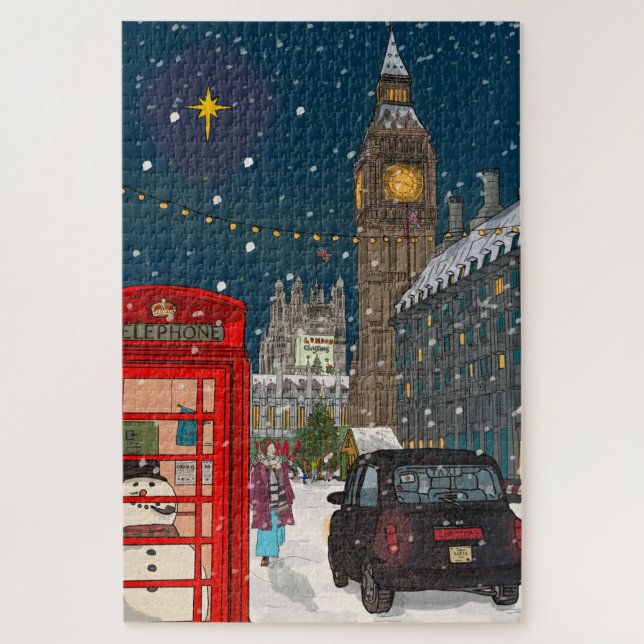 Puzzle Navidades de Londres inspirados en el Cityscape Re (Vertical)