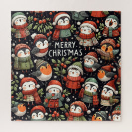 Puzzle Navidades de Mistletoe adorables Caroleros de Ping