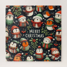 Puzzle Navidades de Mistletoe con trompetas