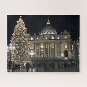 Puzzle Navidades de noche en la plaza St. Peters