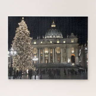Puzzle Navidades de noche en la plaza St. Peters