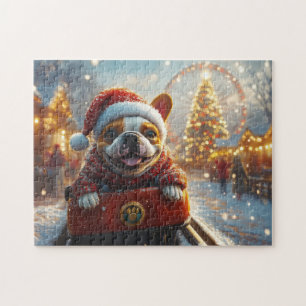 Puzzle Navidades de Pascua de Perro Bull Terrier