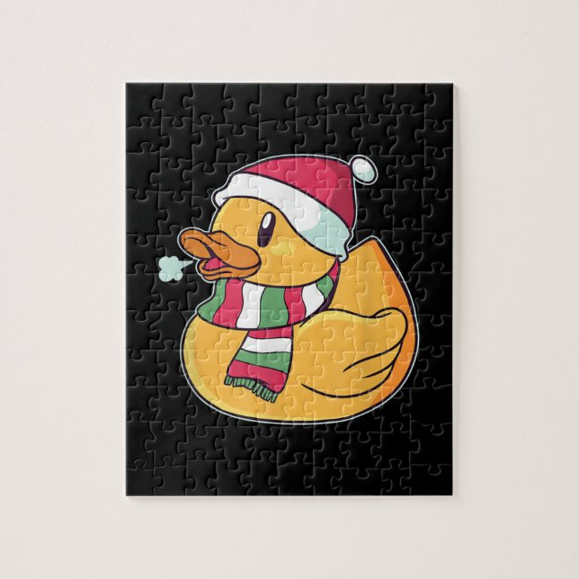 Puzzle Navidades de pato de cubo (Vertical)