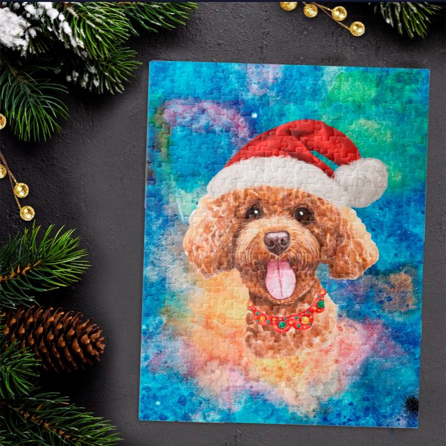 Puzzle Navidades de perros de raza de perro con carne de  (Subido por el creador)