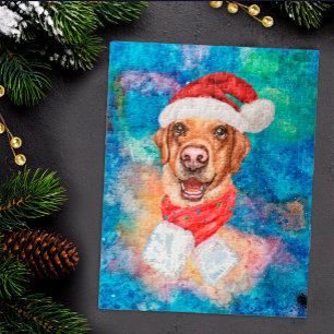 Puzzle Navidades de perros de raza Labrador