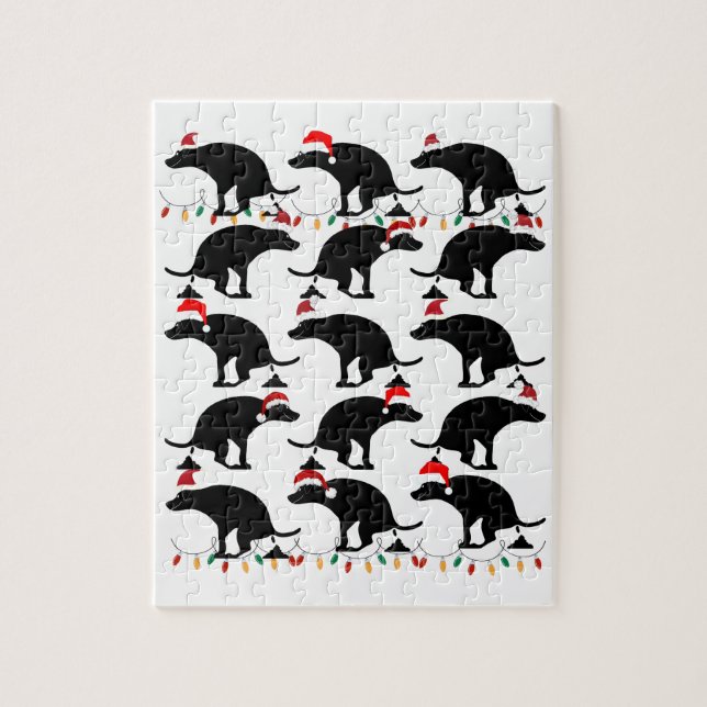 Puzzle Navidades de perros en el Pooping (Vertical)
