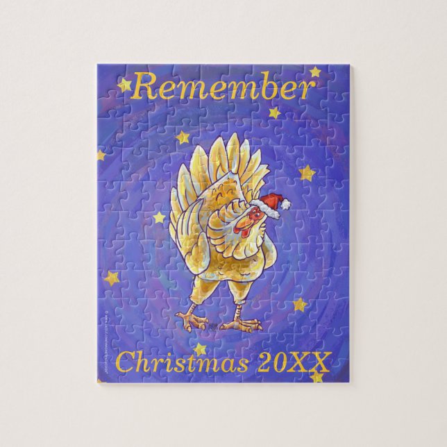 Puzzle Navidades de pollo (Vertical)