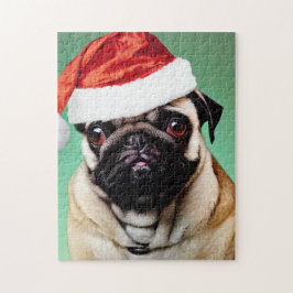 Puzzle Navidades de pug Dog