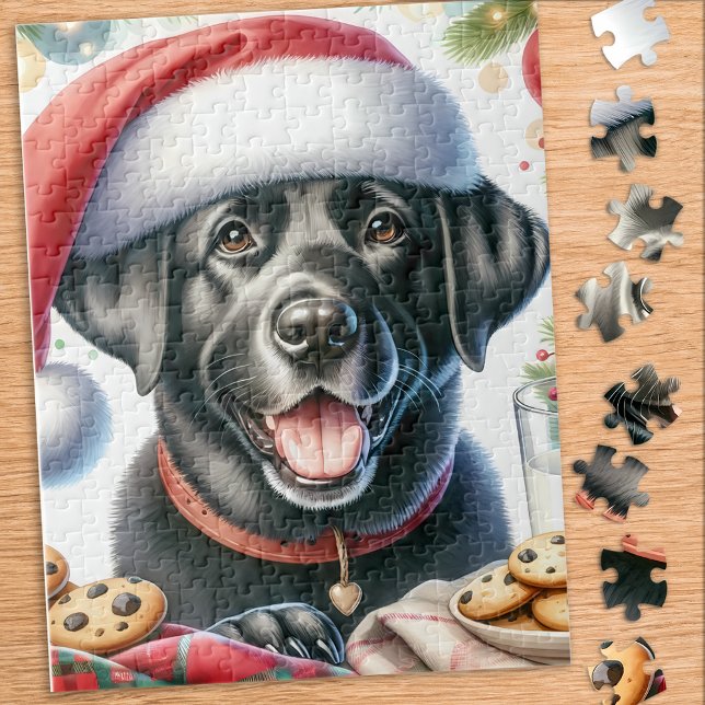 Puzzle Navidades de Santa Dog de Cute Labrador Recuperado (Subido por el creador)