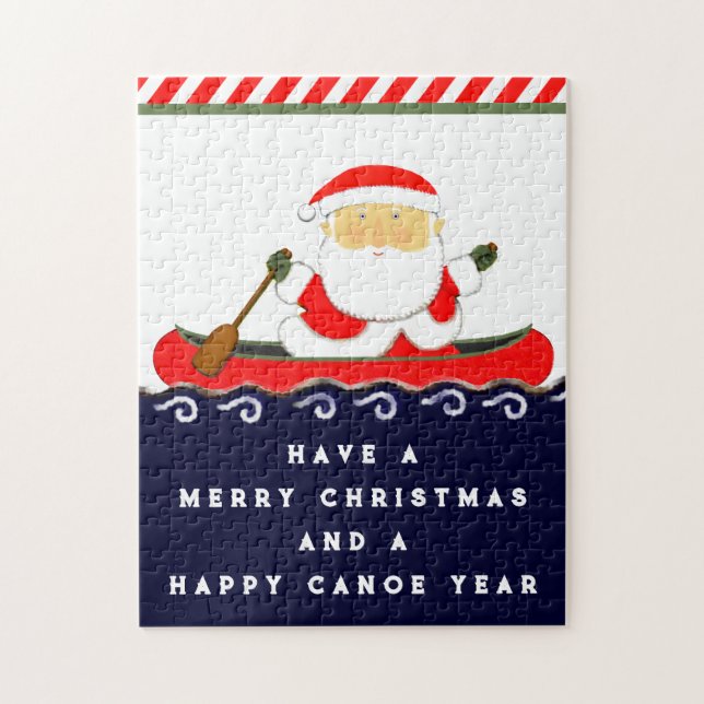 Puzzle Navidades de Santa Kayak (Vertical)
