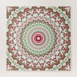 Puzzle Navidades de Tye Dye Mandala
