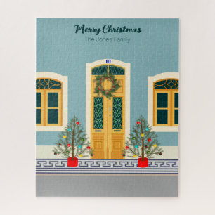 Puzzle Navidades de vacaciones Casa festiva portuguesa