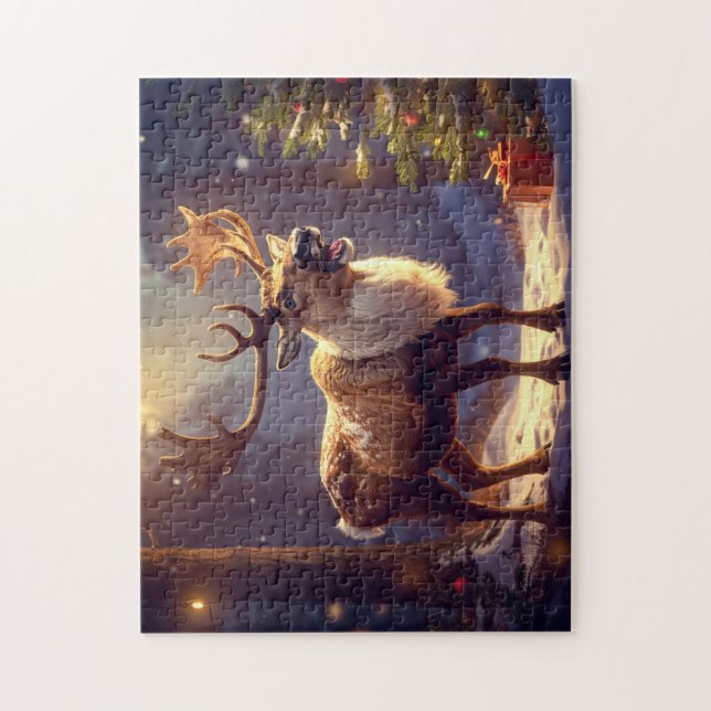 Puzzle Navidades DEER AL CORAZÓN DE SANTA (Vertical)