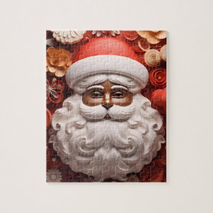 Puzzle Navidades del Black Santa Melanin King Bruh Saint 
