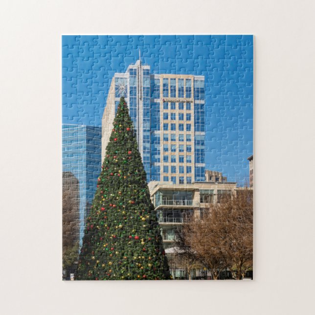 Puzzle Navidades del centro de Dallas (Vertical)