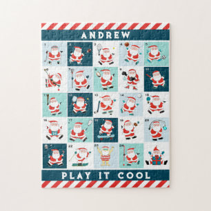 Puzzle Navidades deportivos advenimiento calendario rompe