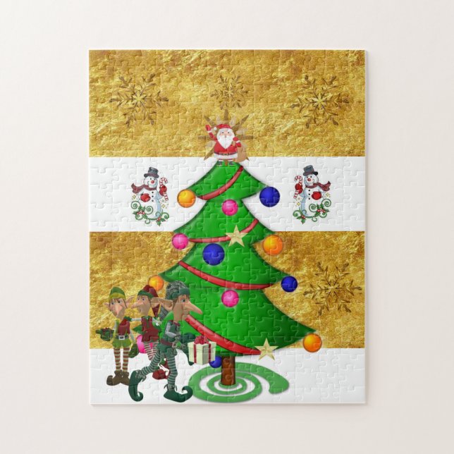 Puzzle Navidades desconcertan a Snowman (Vertical)