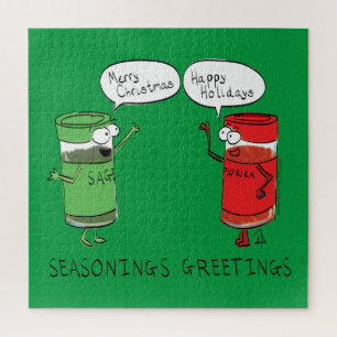 Puzzle Navidades divertidos Personalizado Cocinando espec