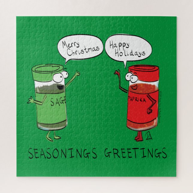 Puzzle Navidades divertidos Personalizado Cocinando espec (Vertical)