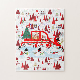 Puzzle Navidades divertidos que absorben a los Snowmen