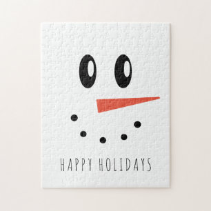 Puzzle Navidades divertidos Snowman Face
