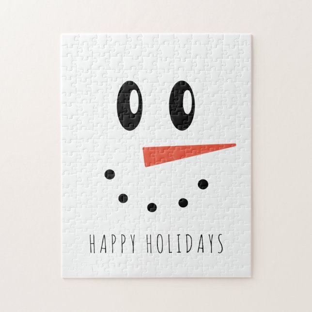 Puzzle Navidades divertidos Snowman Face (Vertical)