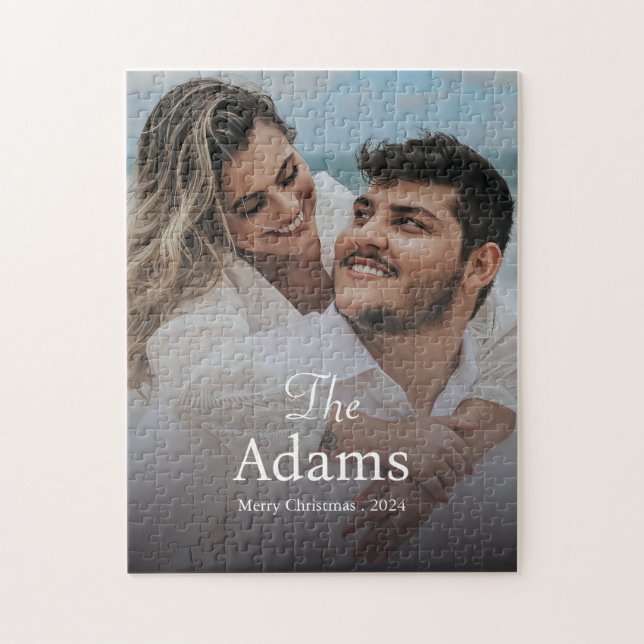 Puzzle Navidades elegantes | Pareja moderna de moda diver (Vertical)