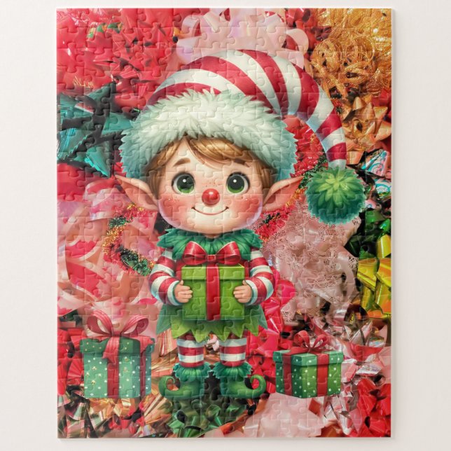 Puzzle Navidades Elf & Bows Fun Holiday Family (Subido por el creador)