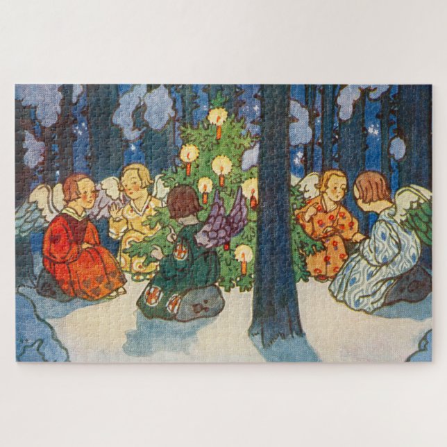 Puzzle Navidades en el bosque - Zdenek Guth (Horizontal)