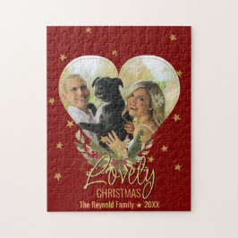 Puzzle Navidades encantadores foto estrella Purpurina de 