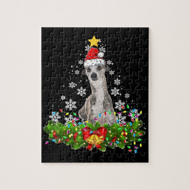 Puzzle Navidades encienden navidades mascotas de perros g (Vertical)