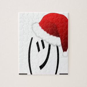 Puzzle navidades encogiéndose de emoji