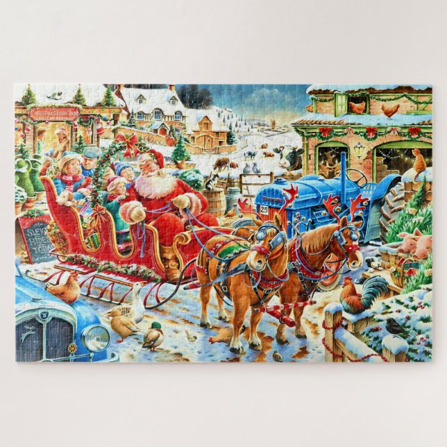 Puzzle Navidades Farm Holiday Cheer (Horizontal)