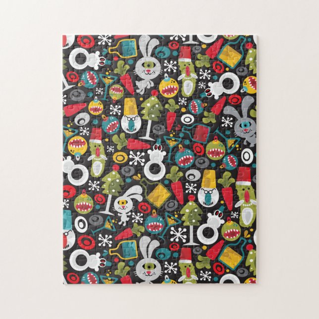 Puzzle Navidades feos y Año Nuevo feliz (Vertical)