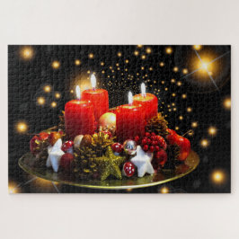 Puzzle Navidades festivos modernos Moda de velas navideña