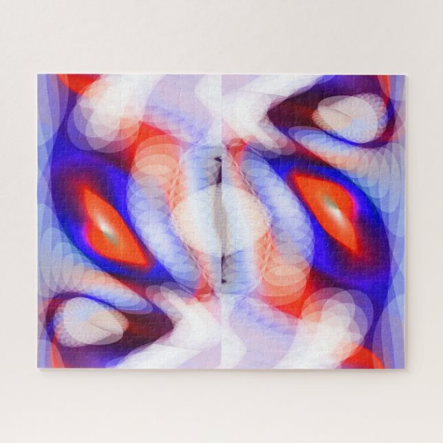 Puzzle Navidades festivos naranjas iluminan arte (Horizontal)