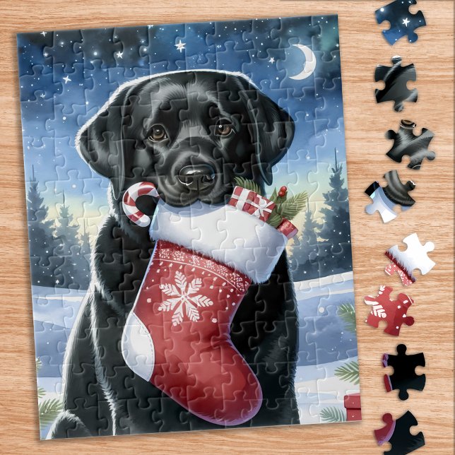 Puzzle Navidades festivos recuperadores de Labrador (Subido por el creador)