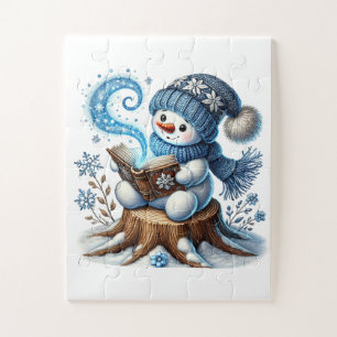 Puzzle Navidades festivos Vacaciones muñeco de nieve gran