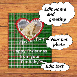 Puzzle Navidades foto personalizada de su mascota