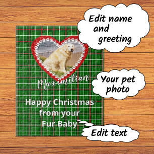 Puzzle Navidades foto personalizada de su mascota