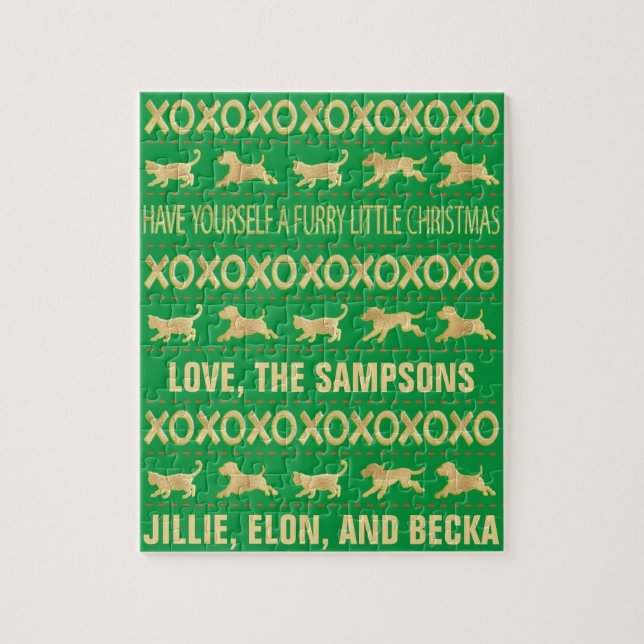 Puzzle Navidades Furry Friends (Vertical)